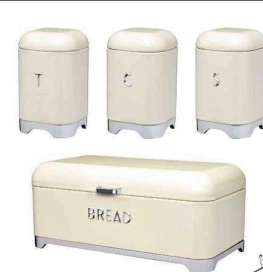 Deluxe edition Breadbin with 3pcs Canister Set