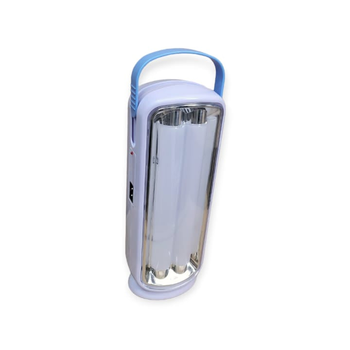 Rechargeable 2 Bulb Emergency Light With Built-In Battery