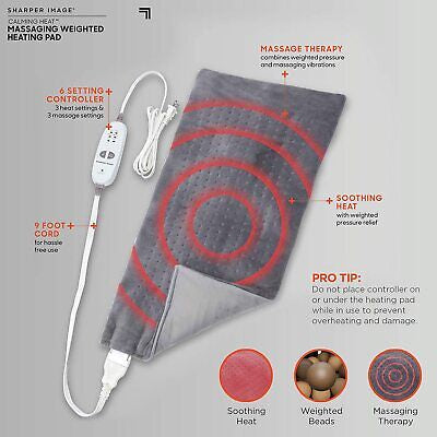 Physical Therapy Blanket for Calming Heat Massaging Weighted Heating Pad