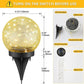 Solar LED Light Outdoor Cracked Glass Ball Lamp In-Ground Solar Garden Light Waterproof for Garden Pathway Party Decoration