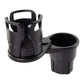 Car Cup Holder Expander Adapter, 2 in 1 Multifunctional 2 Cup Mount Extender Sturdy Cupholder with 360° Rotating Adjustable Base