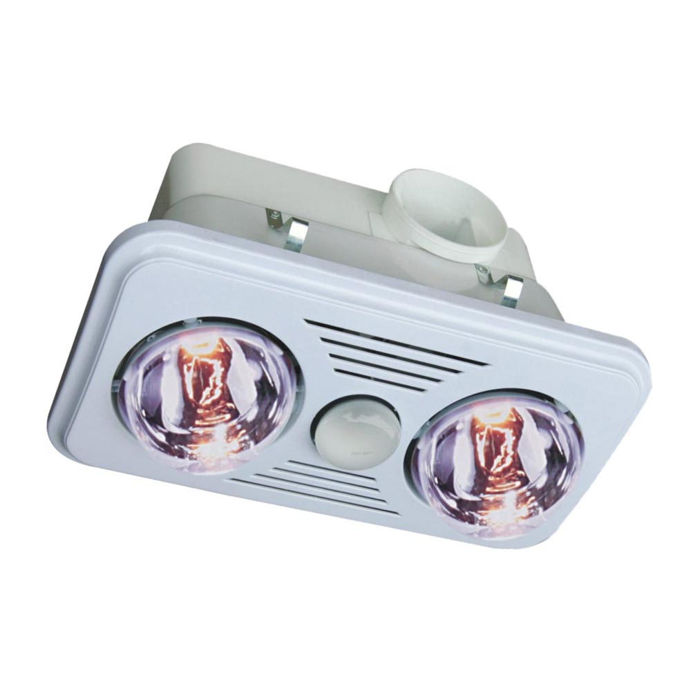 Ceiling Mount Bathroom Heater 2 Bulb