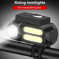 Bike Light Front LED Rechargeable Bicycle Lamp 1200mAh MTB Headlight Cycling Lantern Flashlight with Bike Taillight Turn Signal