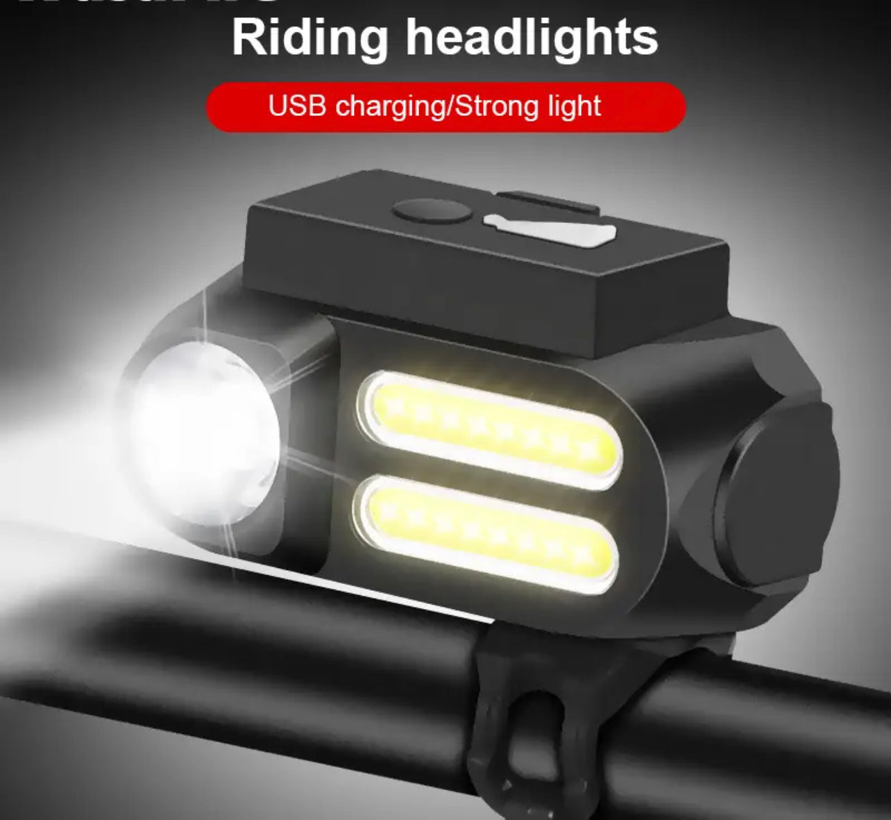 Bike Light Front LED Rechargeable Bicycle Lamp 1200mAh MTB Headlight Cycling Lantern Flashlight with Bike Taillight Turn Signal
