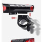 Dual Light Source Solar Powered Horn Bicycle Light 120l
