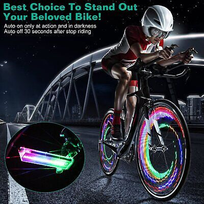 2 LED Bike Wheel Lights Waterproof