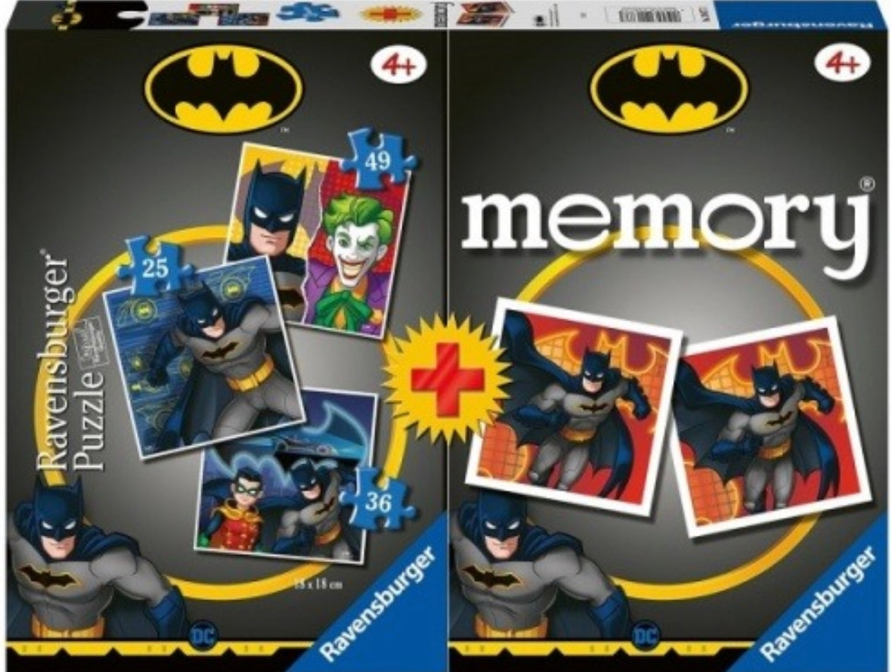 Ravensburger 3:1 Plus Memory Batman Puzzle