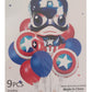 Marvel (Spiderman / Captain America) Balloons - 9 Pieces