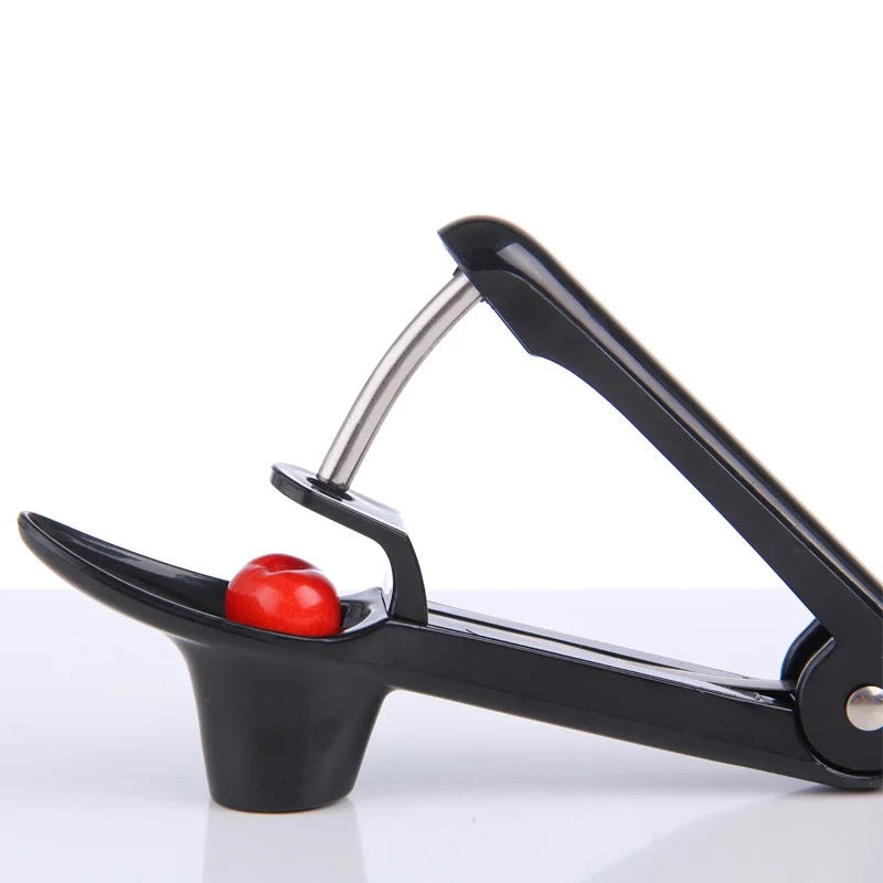 Handheld Cherry Olive Pitter Corer Stone Seed Removal Squeeze Grip Go Nuclear Device Fruit Core Remover Fruit Vegetable Too