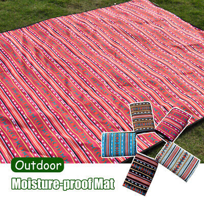Ethnic Portable Folding Picnic Mat Outdoor Camping Beach Mat Moisture-proof Pad