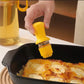 Oil Dispenser With Brush, Glass Olive Oil Bottle With Silicone Dropper