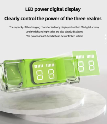 Translucent Bluetooth Headset Intelligent Digital Display