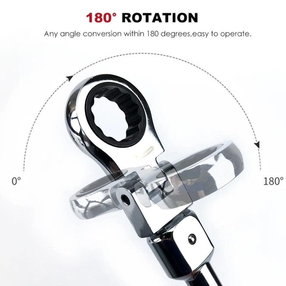 Portable Ratchet Wrench 72 Gear Shaking Head