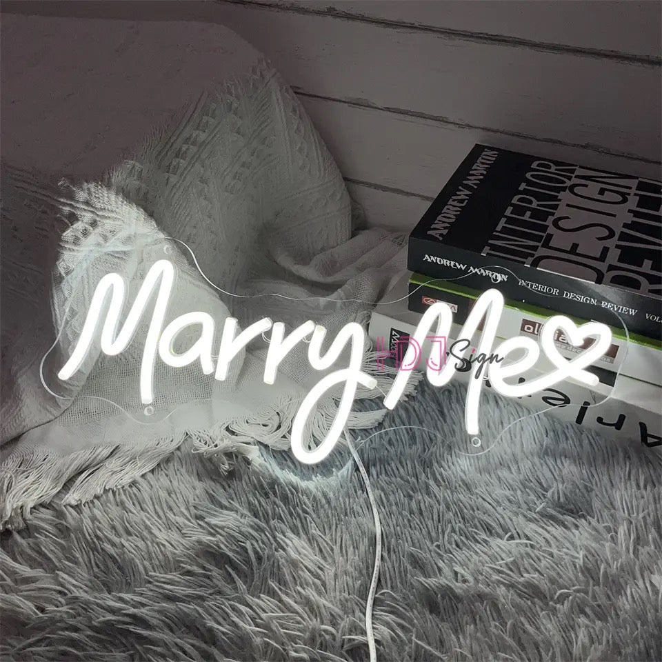 Neon Wedding Decor Party Marry Me Neon Led Signs