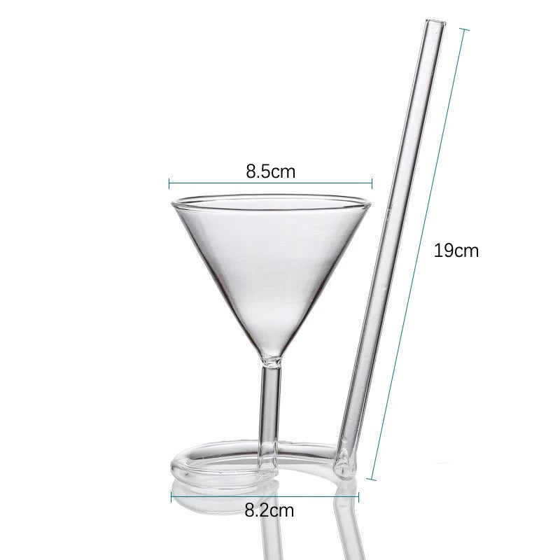 Creative Fun Spiral Cocktail Glass Revolving Martini Glass