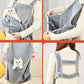 Coral Fleece Warm Cat Sling Carrier Chest Apron