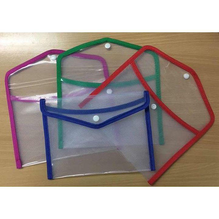 Pocket File A4 with Button Colour Edge