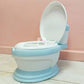 Toddlers Potty Seat,Kids Potty Training Toilet Seat Realistic Potty  Boys Girls with Soft PU Pad Wipe Storage with/without Music