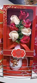 Valentine Gift Box Rose, Mug and Spoon