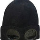 Unisex Goggles Beanie Hat – Knitted Winter Cap with Built-in Goggle Lenses