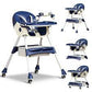 4-in-1 Adjustable Kid Dining Chairs with Five-Point Snap Button