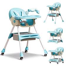 4-in-1 Adjustable Kid Dining Chairs with Five-Point Snap Button