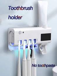 Uv Toothbrush Sanitizing Device Toothbrush Holder Toothpaste Dispenser