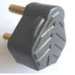 Plug-top Round 3 Pin 16amp Black Plastic - 5pc