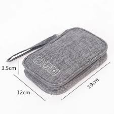 Portable Waterproof Cable Pouch Travel USB Gadget Organiser Bag