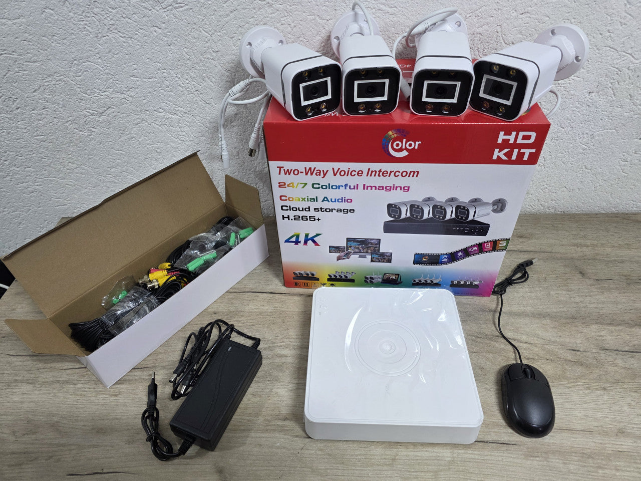 MTech 4CH DVR CCTV Kit – Full HD 2MP with Audio & 500GB HDD