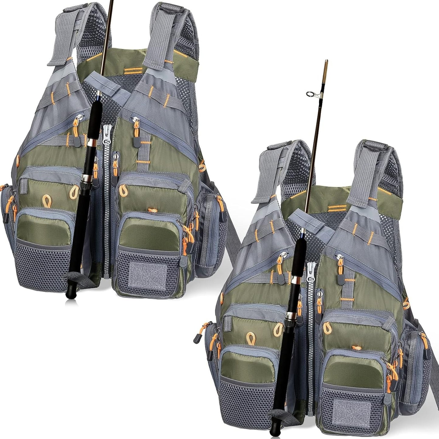 Adjustable Multi-Functional Fishing Life Vest – Safety & Storage on the Water