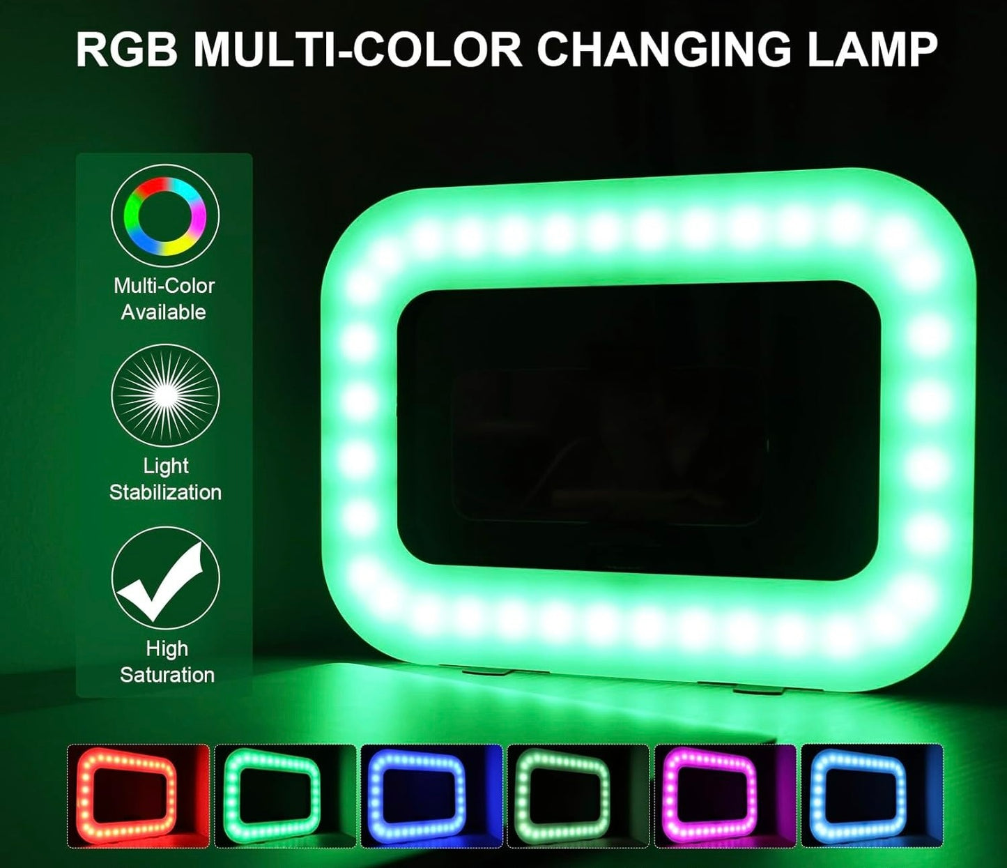 MTech Handheld LED Ring Light Video Rig with Adjustable Tripod for Phones & Cameras