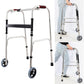 MHome Folding Walking Frame – Lightweight Adjustable Height Walker with 2 Wheels