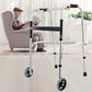 MHome Folding Walking Frame – Lightweight Adjustable Height Walker with 2 Wheels