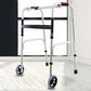 MHome Folding Walking Frame – Lightweight Adjustable Height Walker with 2 Wheels