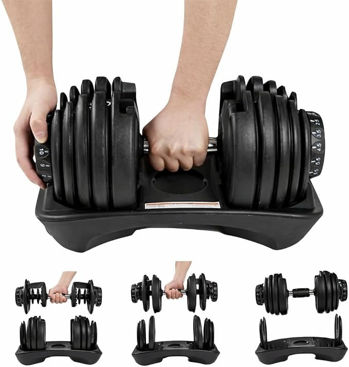 MSportz 24kg Adjustable Dumbbell Set (2 Piece)