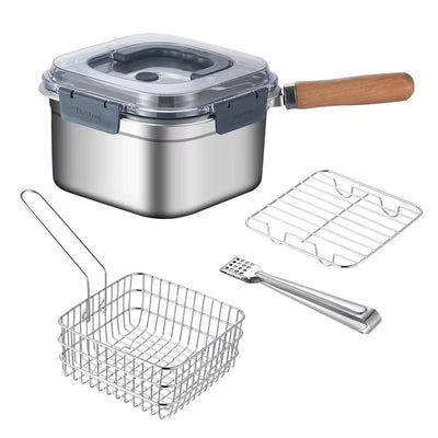 Multi-Functional Square Deep Fryer & Cookware Set