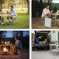 MHome Folding Camping Table With 4 Chairs Set 120x60cm