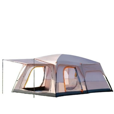 Family Outdoor CabinTent With Mesh Doors and  Windows