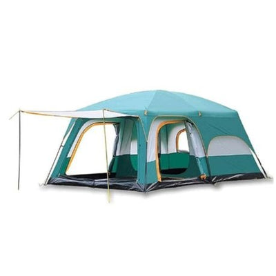 Family Outdoor CabinTent With Mesh Doors and  Windows