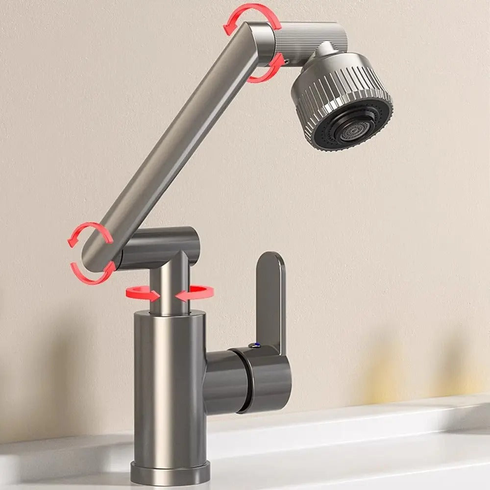 MHome 360° Swivel Kitchen & Bathroom Faucet with Aerator – Graphite