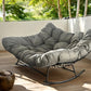 MFurn Roch Inspired Double Egg Rocking Chair With Oversized Padded Cushion