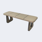 MFurn Leather-Upholstered Square Soft Seat Bench