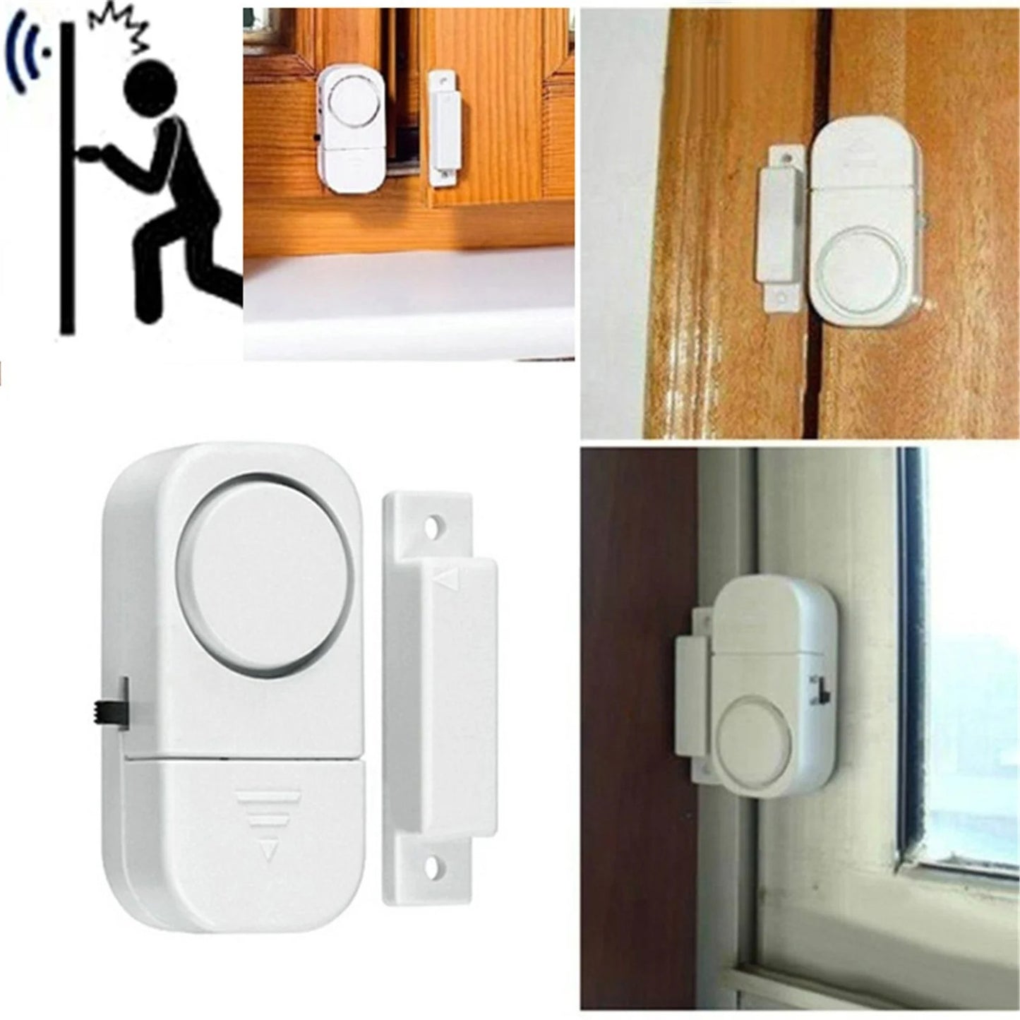 MHome Door & Window Alarm 90dB Magnetic Burglar Security System