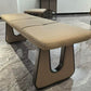 MFurn Leather-Upholstered Square Soft Seat Bench