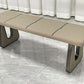 MFurn Leather-Upholstered Square Soft Seat Bench