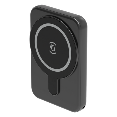 Magnetic Wireless Power Bank, 5000mAh with Type-C and LED Battery Indicator
