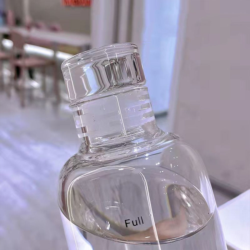 MHome 1L Glass Drinking Bottle BPA Free Portable Borosilicate Water Bottle