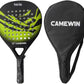 Carbon Fibre Padel Racket / Bat - Marble Design & Padded Carry Bag