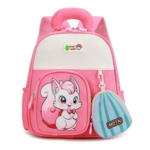 Kids Cartoon Animal Backpack with Coin Purse – Preschool & Kindergarten School Bag